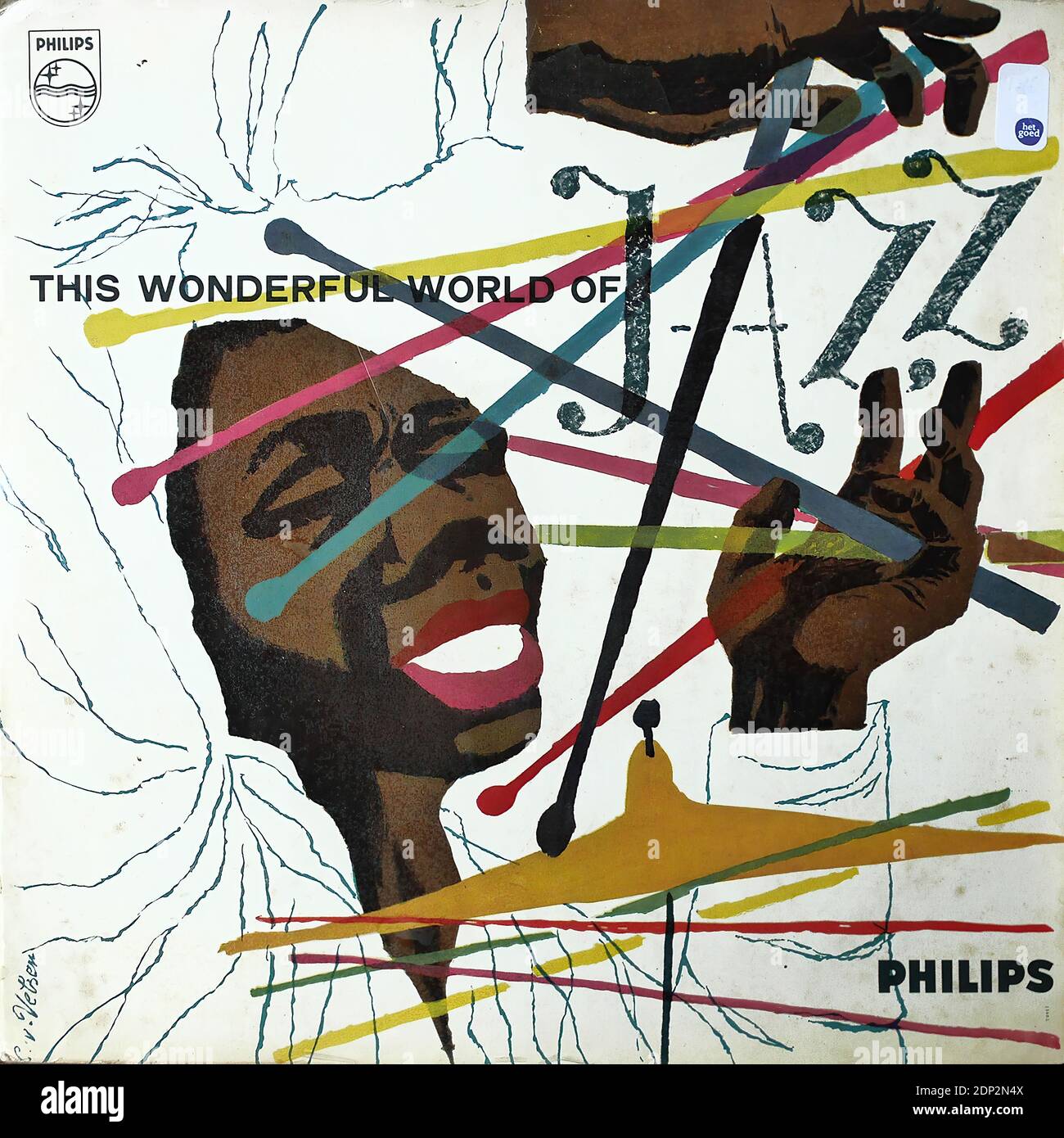 Diese wunderbare Welt des Jazz, Philips R 13602 L - Vintage Vinyl Album Cover Stockfoto
