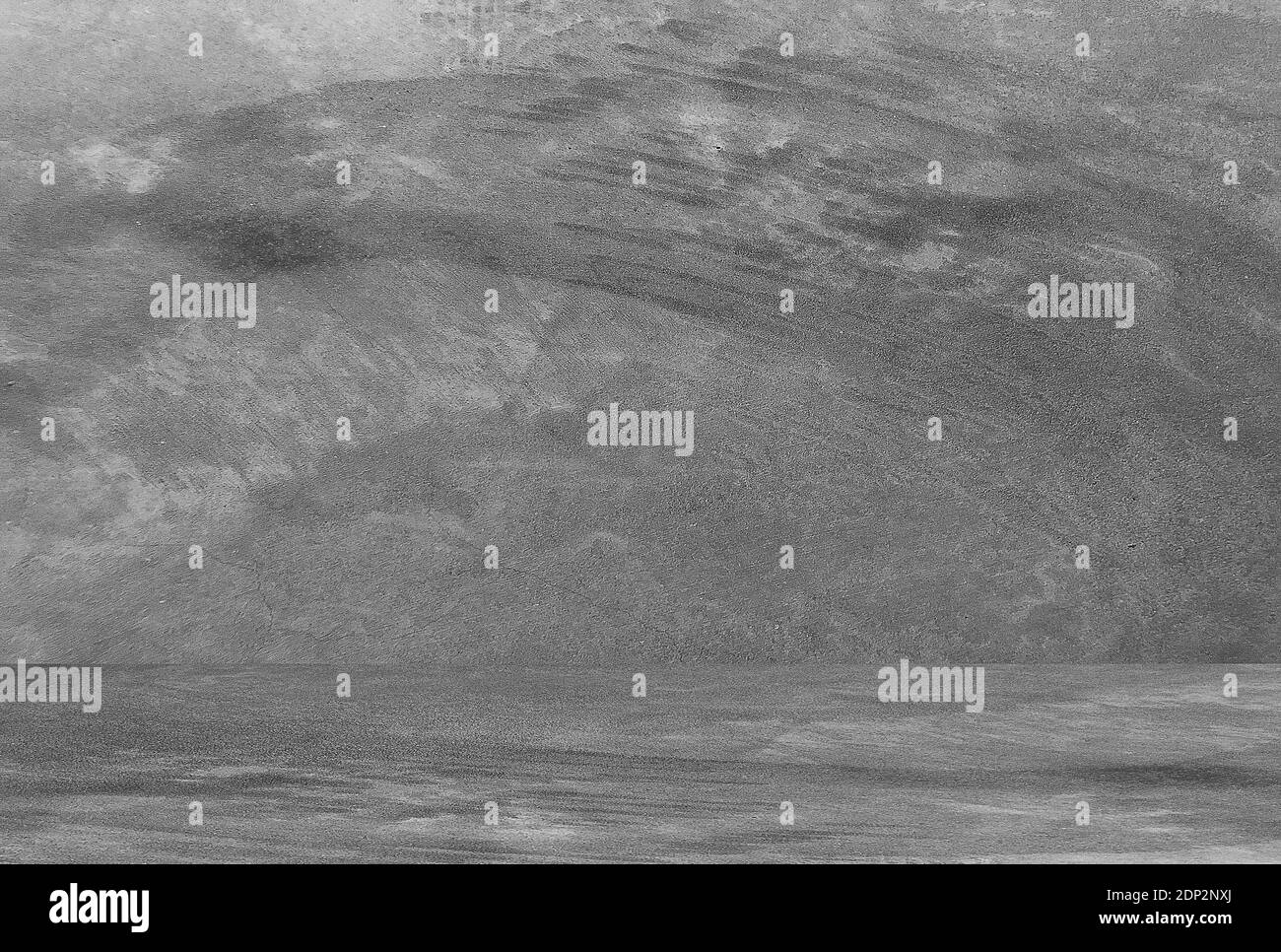 Leerer Raum mit Betonwand, grauer Hintergrund Stockfoto