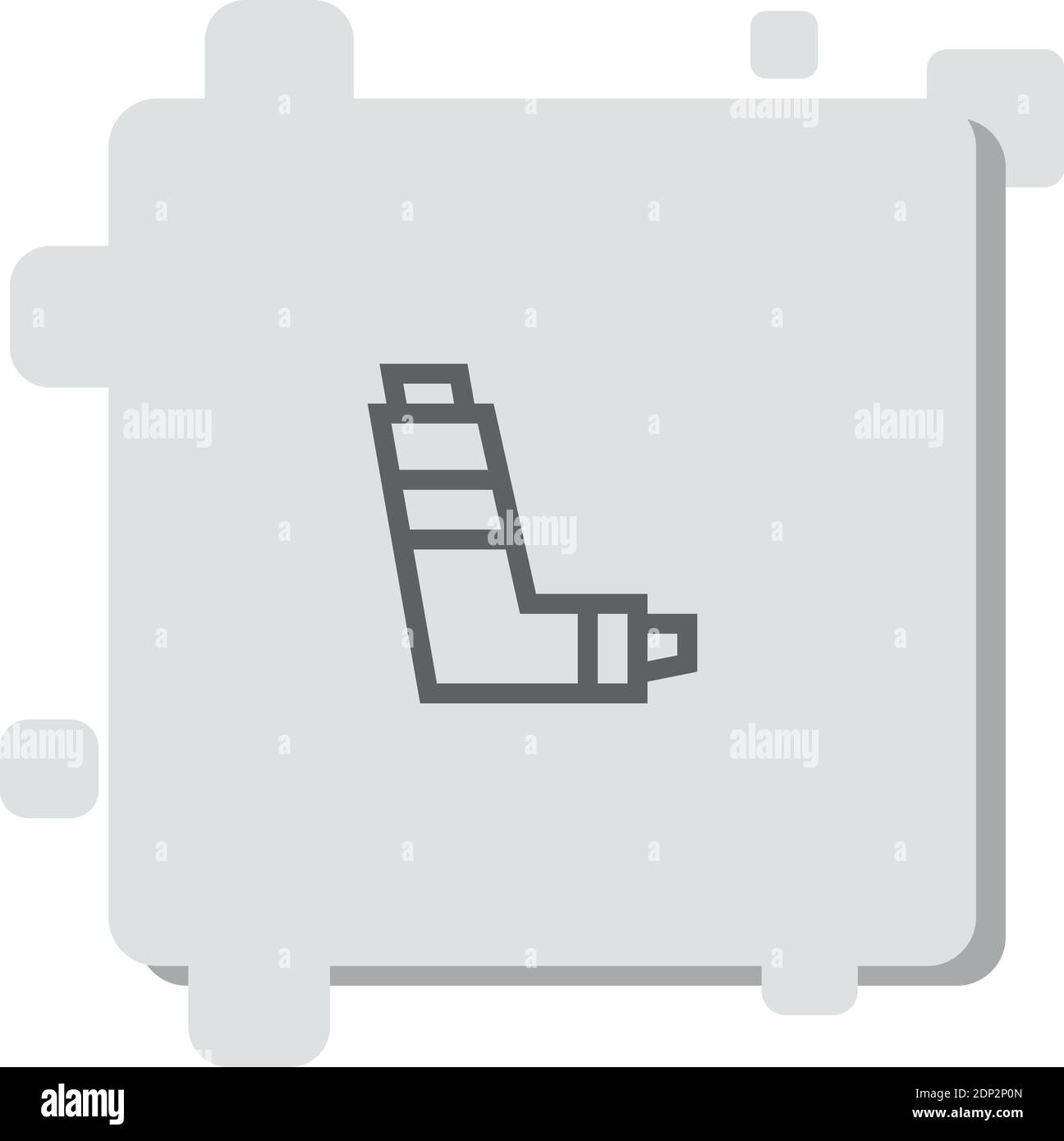 Inhalator Vektor-Symbol Moderne einfache Vektor-Illustration Stock Vektor