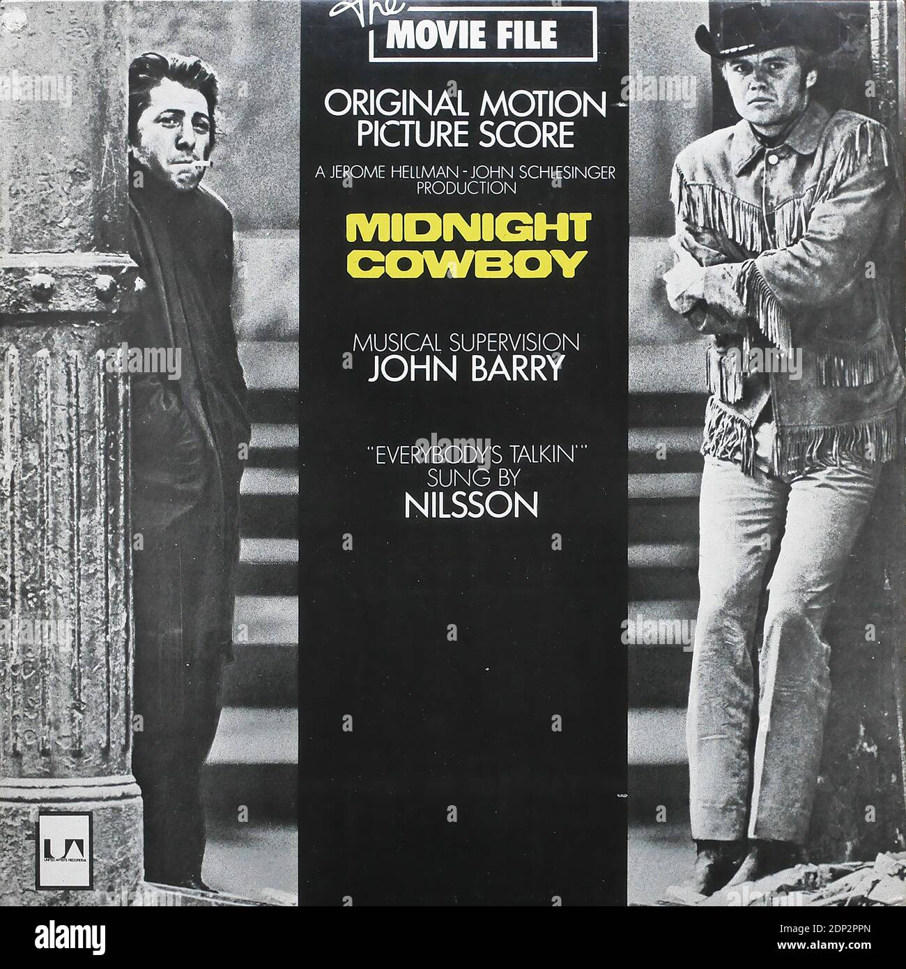 Midnight Cowboy - Original Motion Picture Score - Vintage Vinyl Albumcover Stockfoto