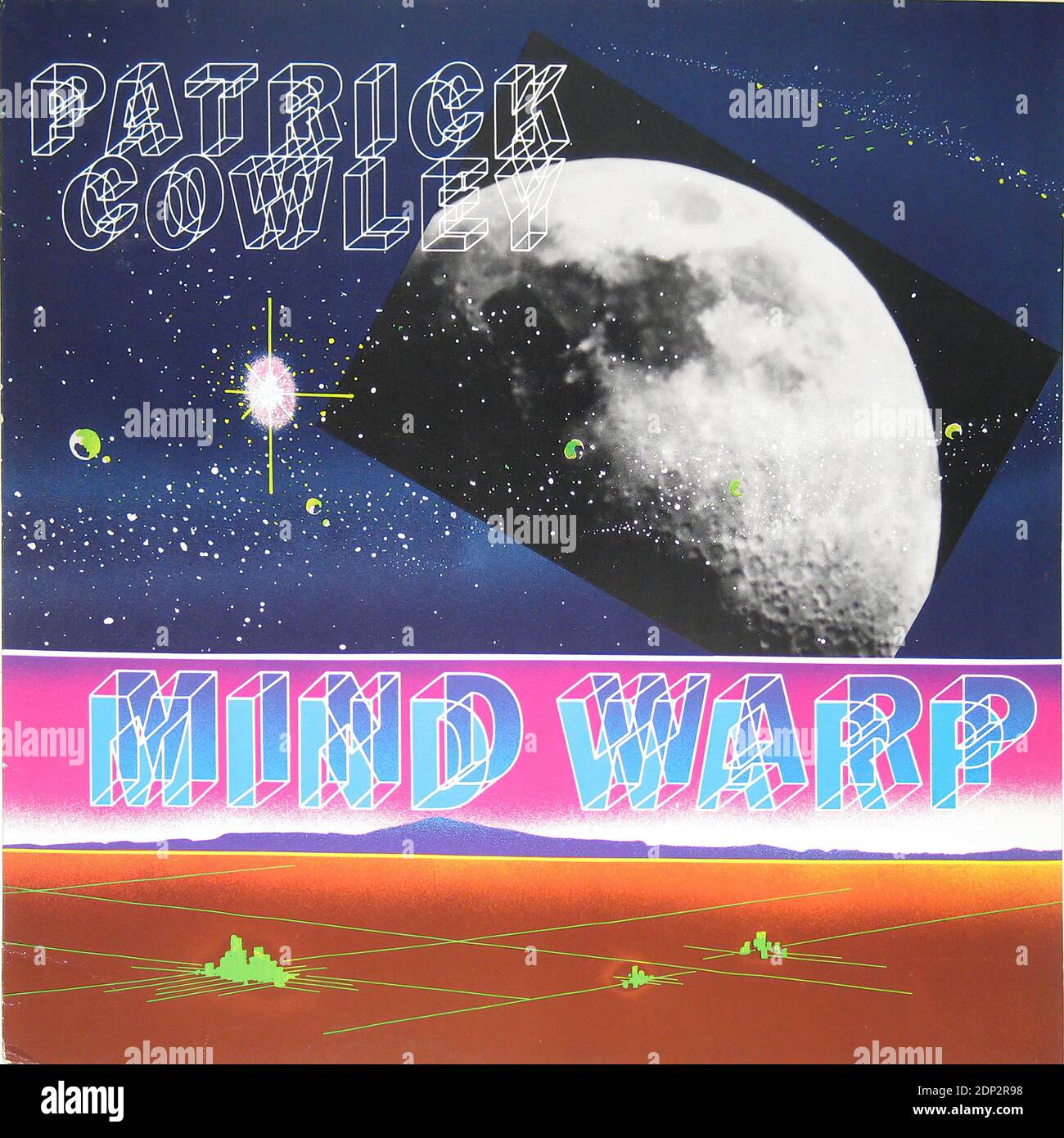 Patrick Cowley Mind Warp - Vintage Vinyl Schallplattencover Stockfoto