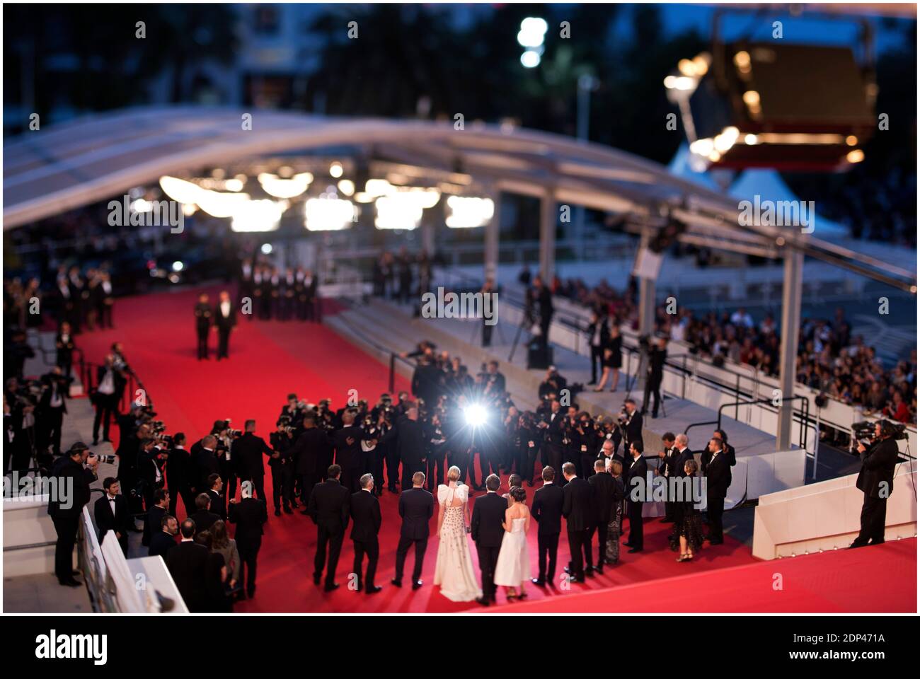 Justin Kurzel, Michael Fassbender und Marion Cotillard besuchen die Vorführung von "Macbeth" bei den 68. Filmfestspielen von Cannes am 23. Mai 2015 in Cannes, Frankreich. Foto von Lionel Hahn/ABACAPRESS.COM Stockfoto