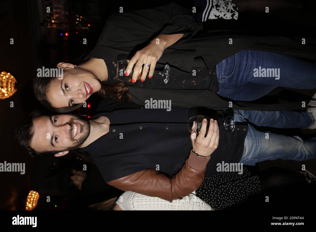 Charlotte Gabris et son compagnon a l'After Party de l'Avant Premiere du Film Les Profs 2 au Comedy Club A Paris, Frankreich, le 09 juin 2015. Foto von Jerome Domine/ABACAPRESS.COM Stockfoto