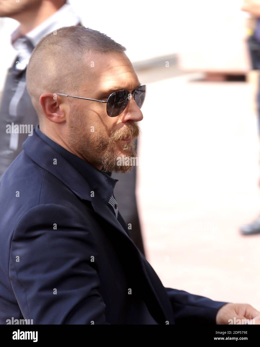 TOM HARDY - ARRIVEES FOTOZELLE 'MAD MAX FURY ROAD' - 68EME FESTIVAL DE CANNES Foto von Nasser Berzane/ABACAPRESS.COM Stockfoto