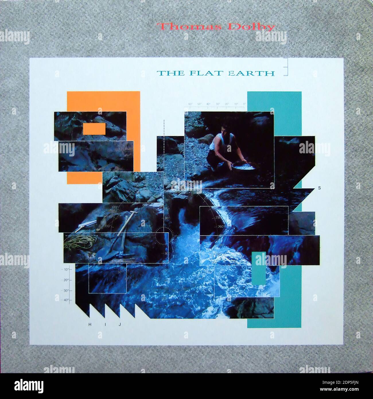 Thomas Dolby - The Flat Earth - Vintage Vinyl Album Abdeckung Stockfoto