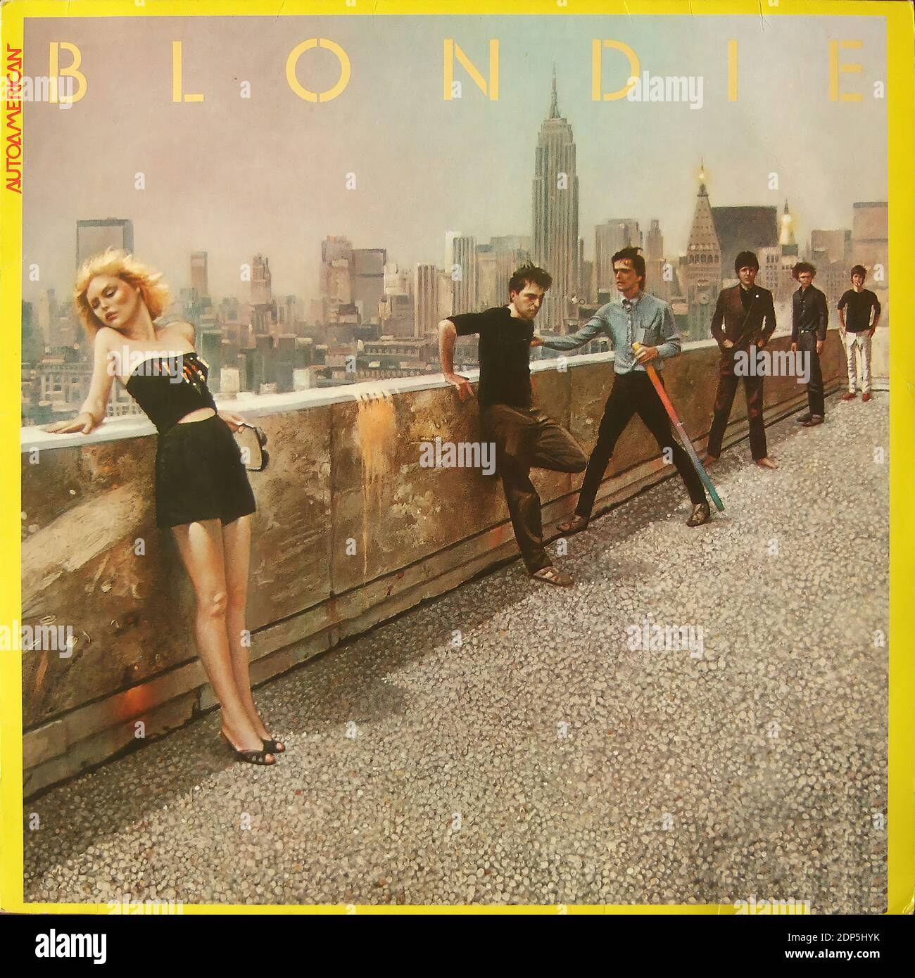 Blondie - AutoAmerican - Vintage Vinyl Album Cover Stockfoto