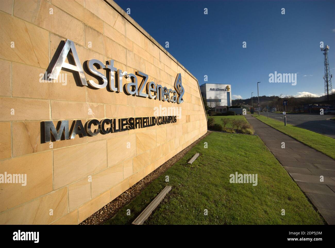 AstraZeneca Pharmazeutika Fertigungsanlage Macclesfield Stockfoto