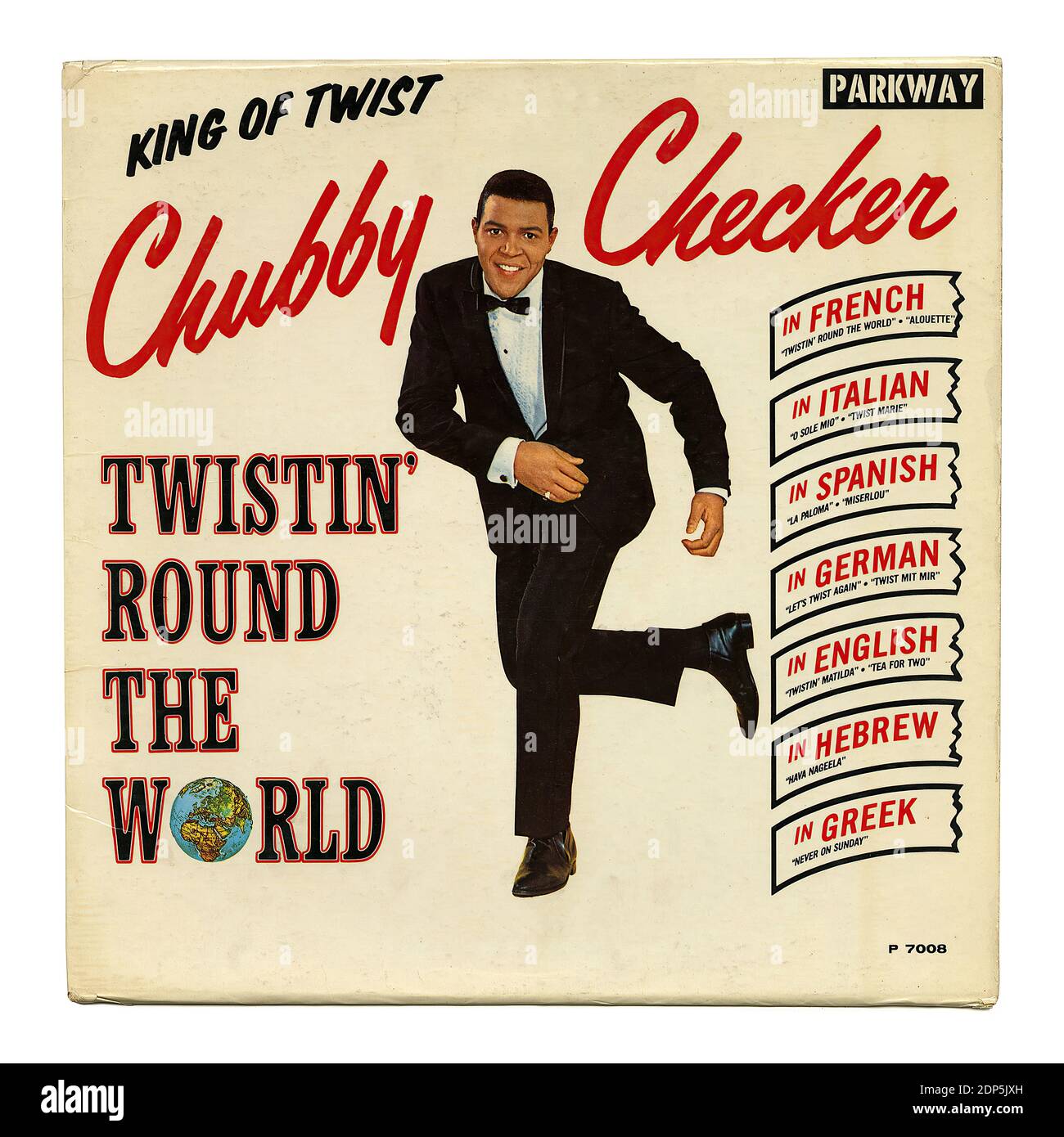 Twistin' Around the World - Vintage Record Cover Stockfoto