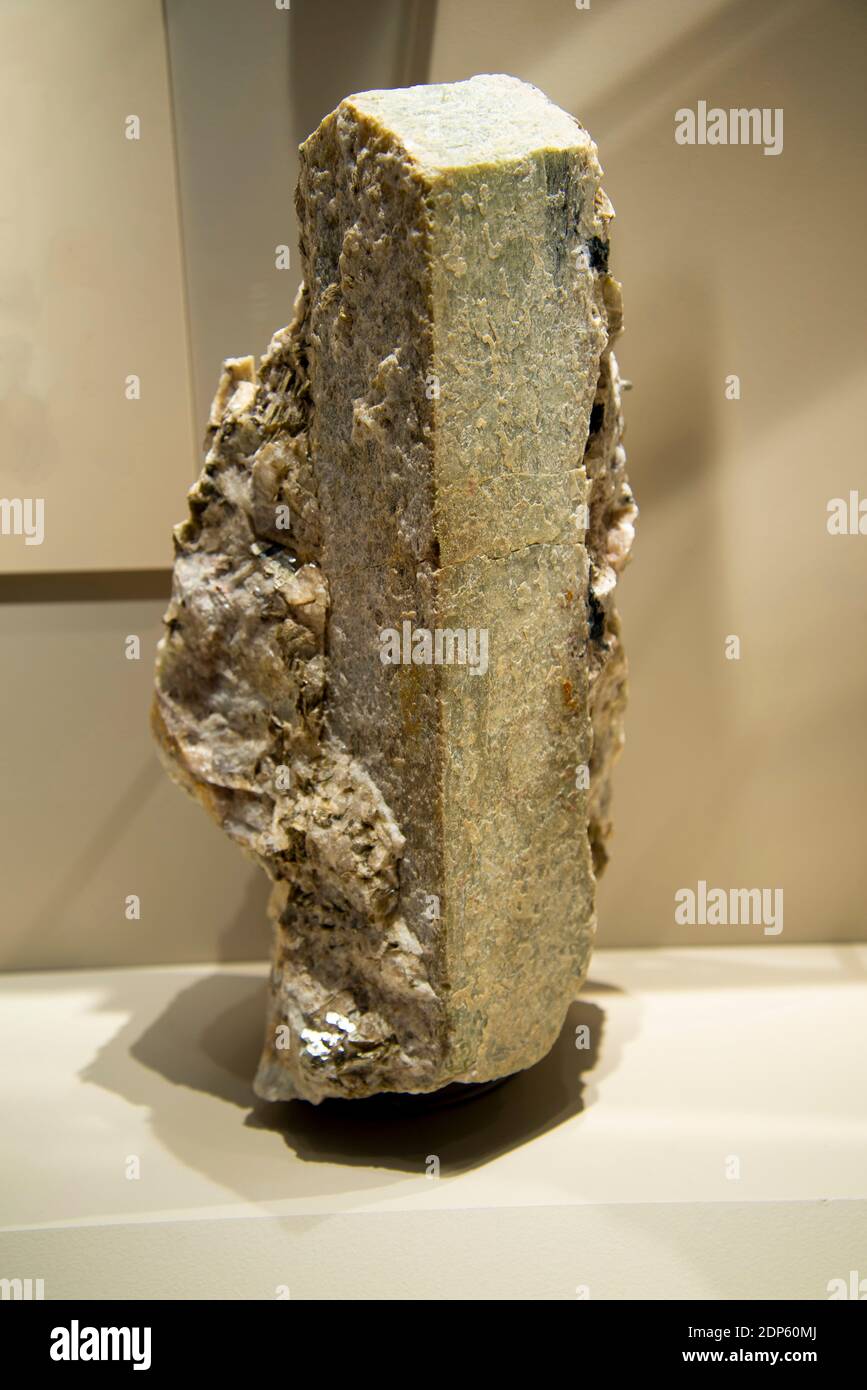 Spodumene Rock - Lithium-Erz Stockfoto