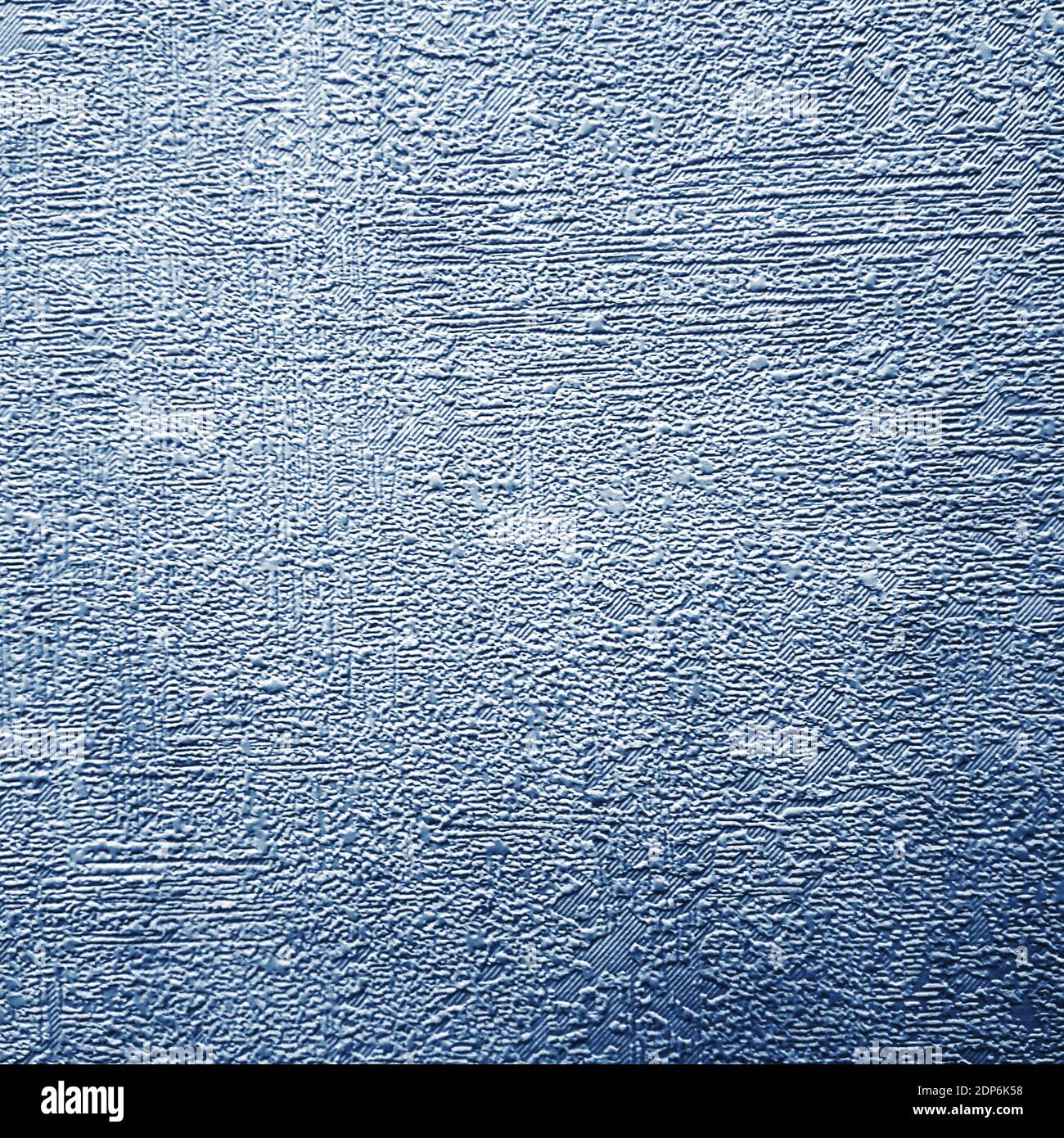 Blaue Keramikfliesen für Wand- und Bodendekoration. Betonstein Oberfläche Hintergrund. Solide Stuckstruktur für Innenarchitektur-Projekt und Hintergrund Stockfoto