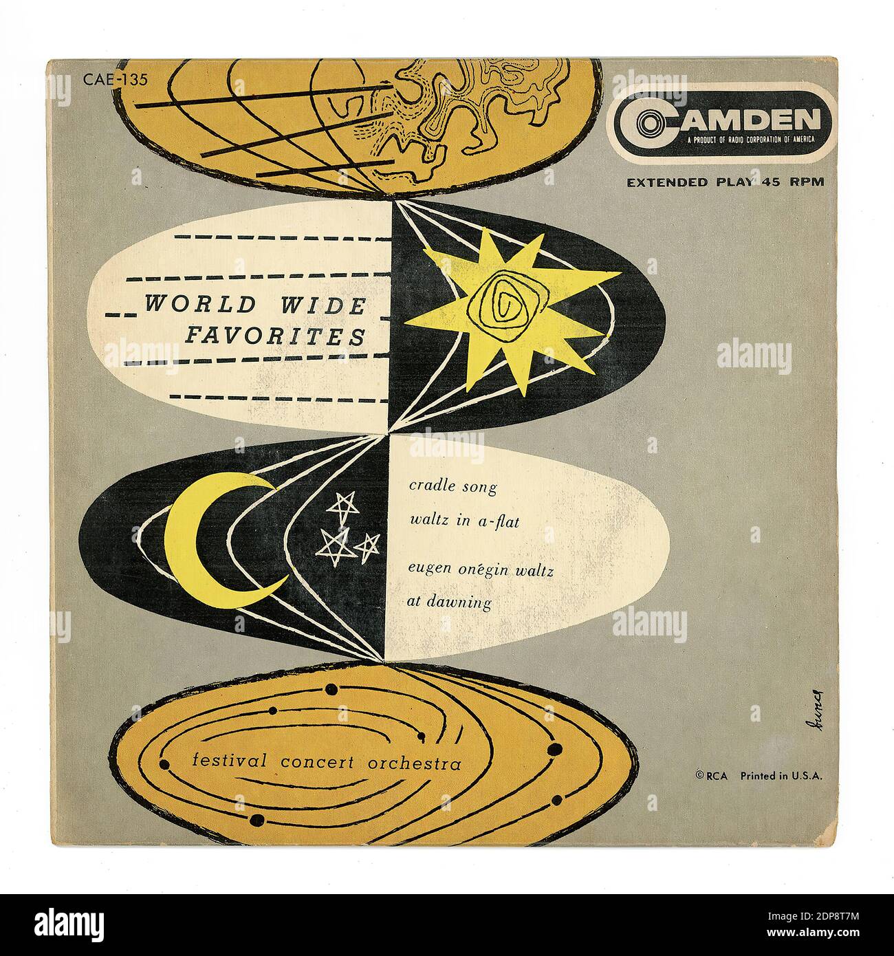 World Wide Favorites - Vintage Record Cover Stockfoto
