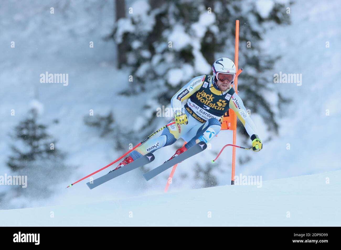 Gröden, Groeden, Italien. Dezember 2020. FIS Alpine Ski World Cup unter Covid-19 Sonderkonditionen 2. Herren Downhill Ski Event am 19/12/2020 in Gröden, Groeden, Italien. In Aktion Aleksander Kilde (NOR) (Foto von Pierre Teyssot/ESPA-Images) Credit: European Sports Photo Agency/Alamy Live News Stockfoto