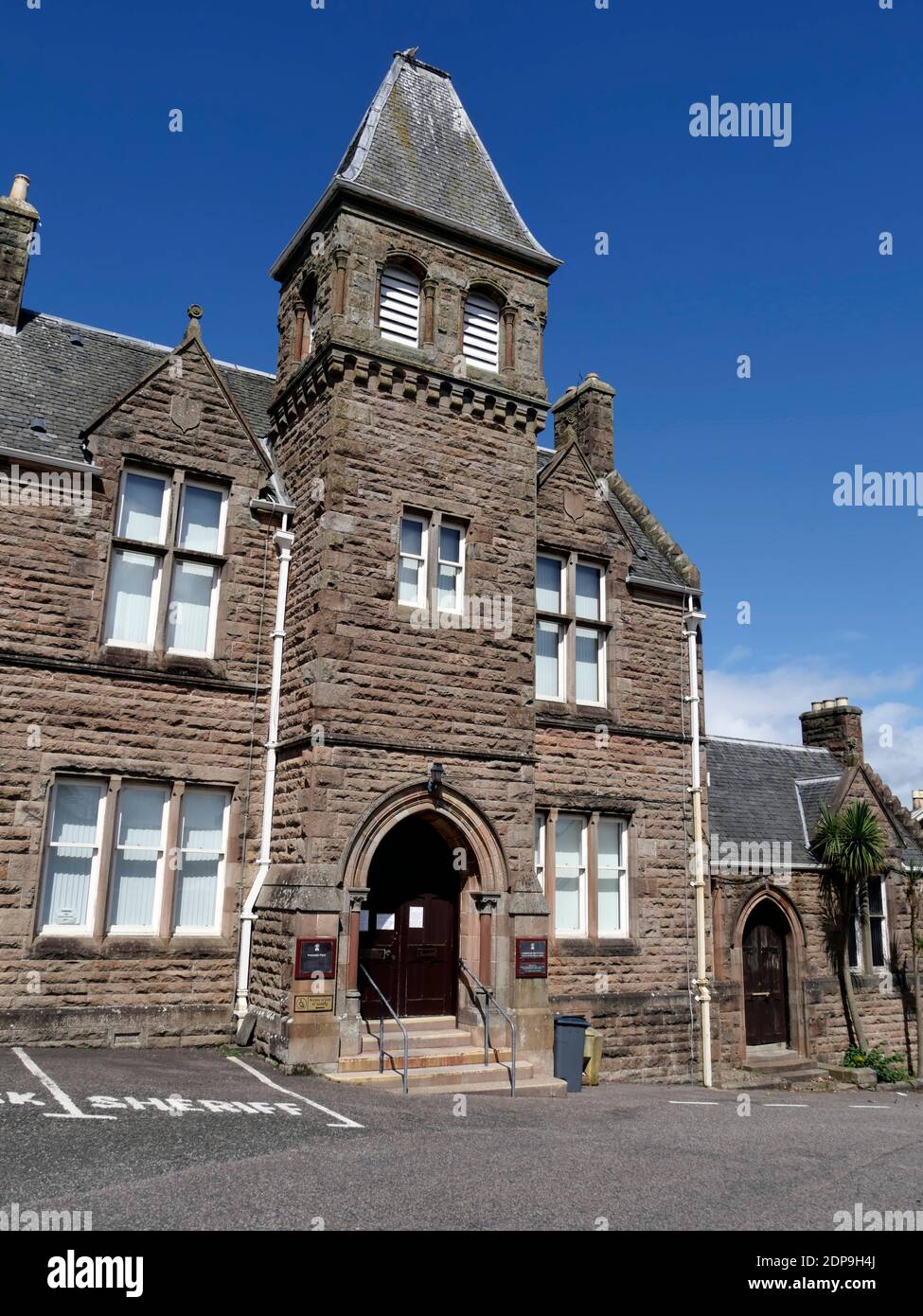 Sheriff Court and Justice of the Peace Court, Campbeltown, Kintyre Peninsula, Argyll, Schottland Stockfoto