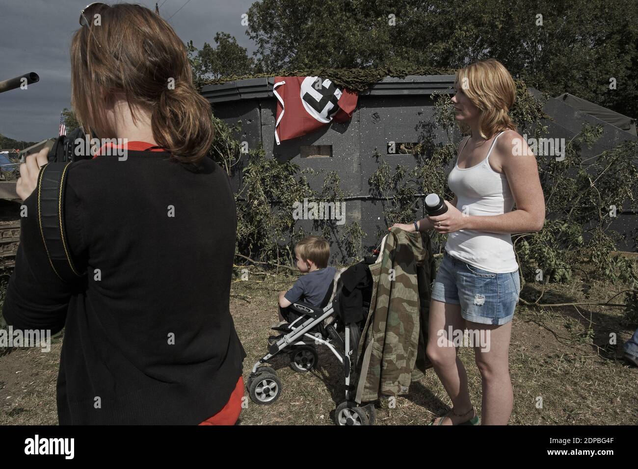 GROSSBRITANNIEN /England / Kent //Besucher der Krieg- und Friedensnachstellung, militärische Nachstellung, historische Nachstellung, Stockfoto