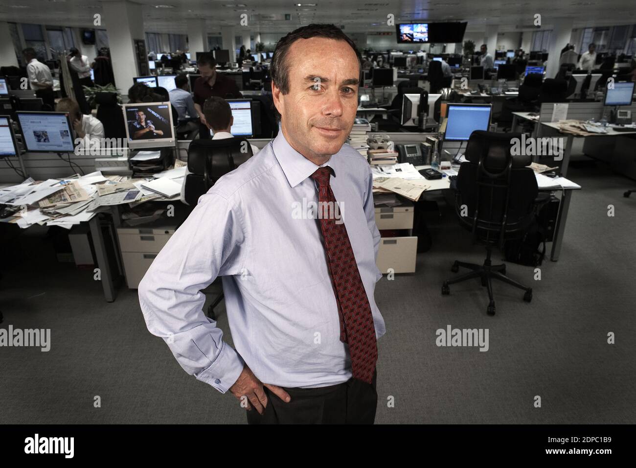 GROSSBRITANNIEN / Brighton /Lionel Barber Herausgeber der Financial Times in London 10. August 2009. Stockfoto
