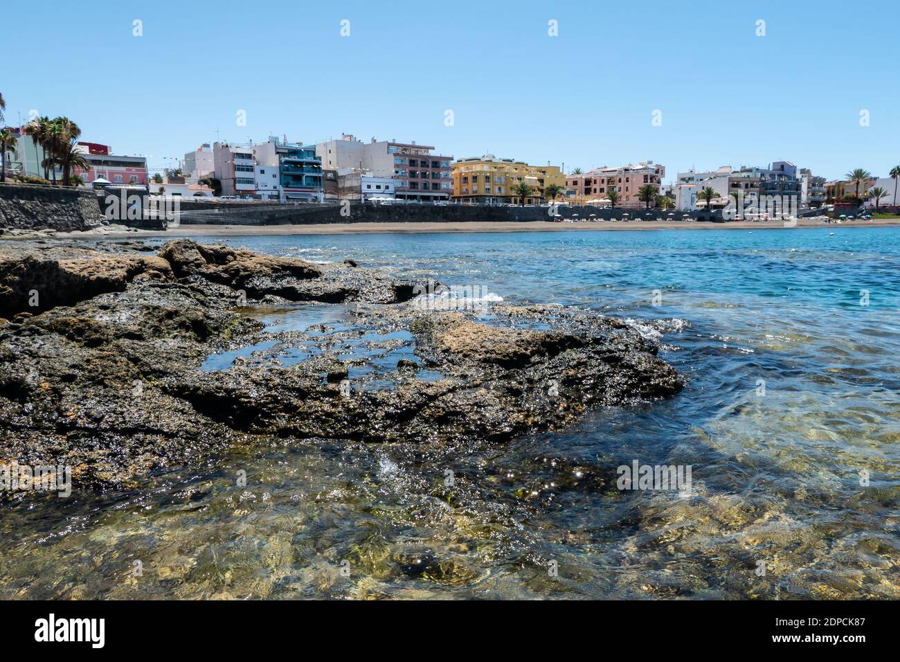 Strand von Arguineguin auf Gran Canaria, Kanarische Inseln, Spanien Stockfoto