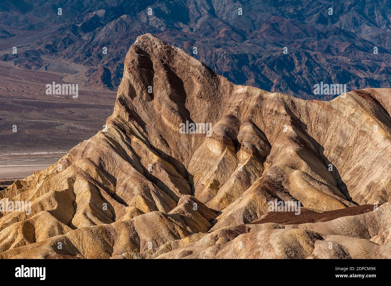 Zabriskie Point, Death Valley Nationalpark, Kalifornien, USA Stockfoto