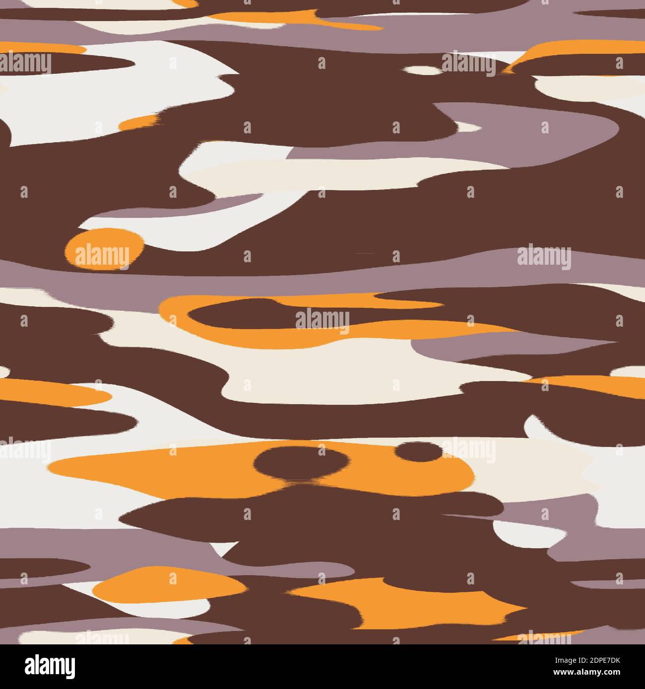 Nahtloses, unifarbenes, flaches Camo-Digitalmuster Stockfoto