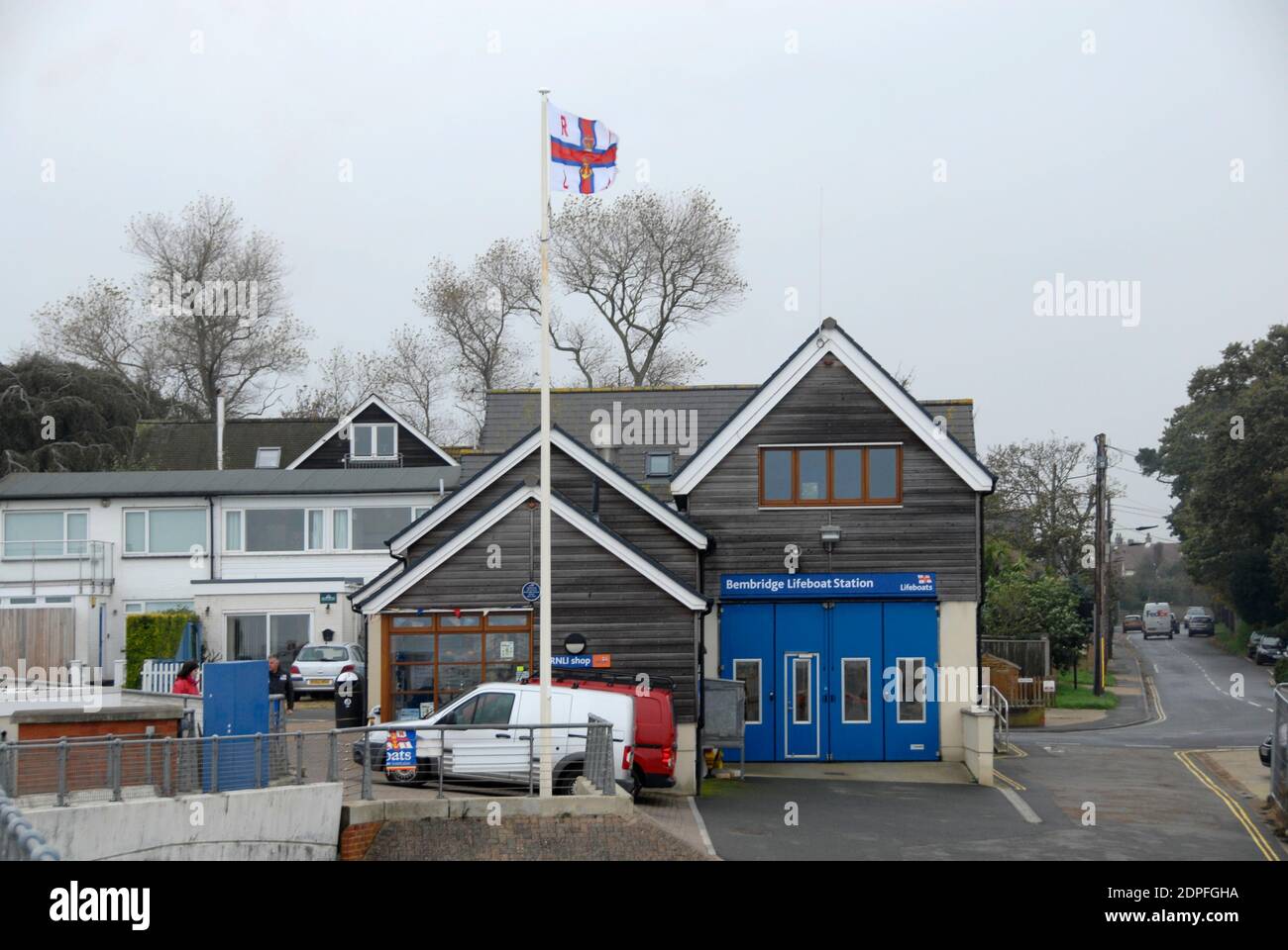 RNLI Support-Büro und Shop für Bembridge Rettungsboot, Isle of Wight, England Stockfoto