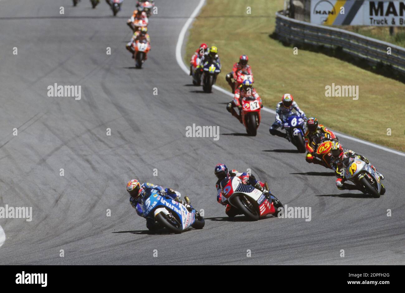 Moto GP 250, Motorrad GP Madrid 1998, Jarama Stockfoto