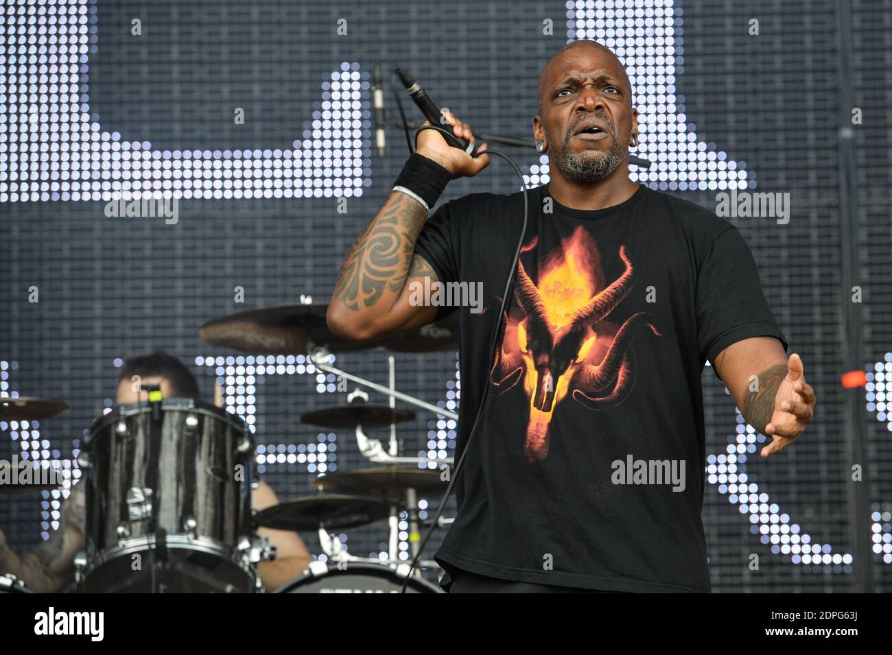 Sepultura im Konzert beim 26. Wacken Open Air Festival in Wacken, Deutschland am 31. Juli 2015. Foto von Julien Reynaud/APS-Medias/ABACAPRESS.COM Stockfoto