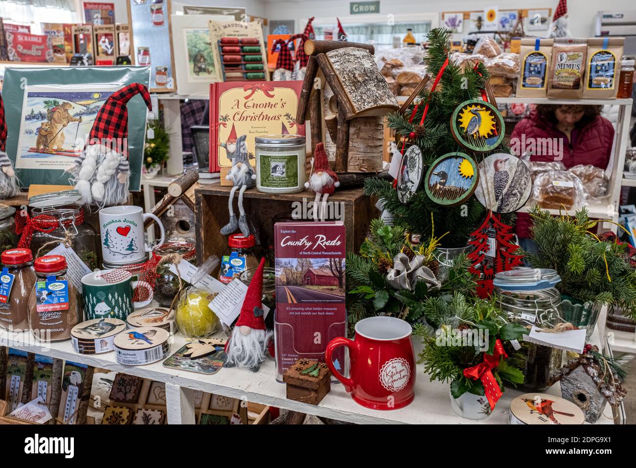 Weihnachtsartikel zum Verkauf Stockfoto