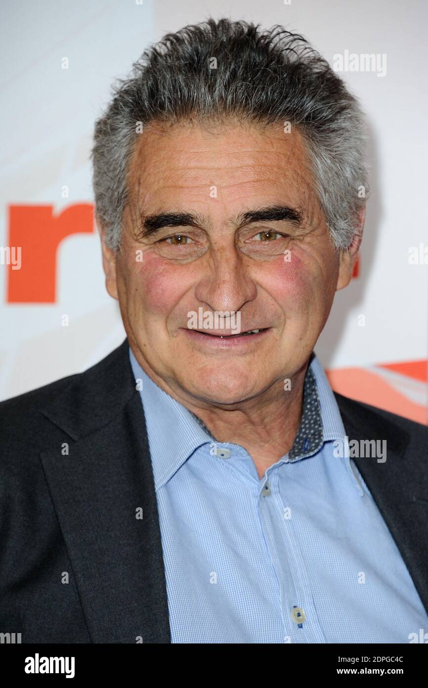 Jean-Christophe Victor posiert vor der Jahrespressekonferenz von Arte im Petit Palais in Paris, Frankreich, am 25. August 2015. Foto von Aurore Marechal/ABACAPRESS.COM Stockfoto