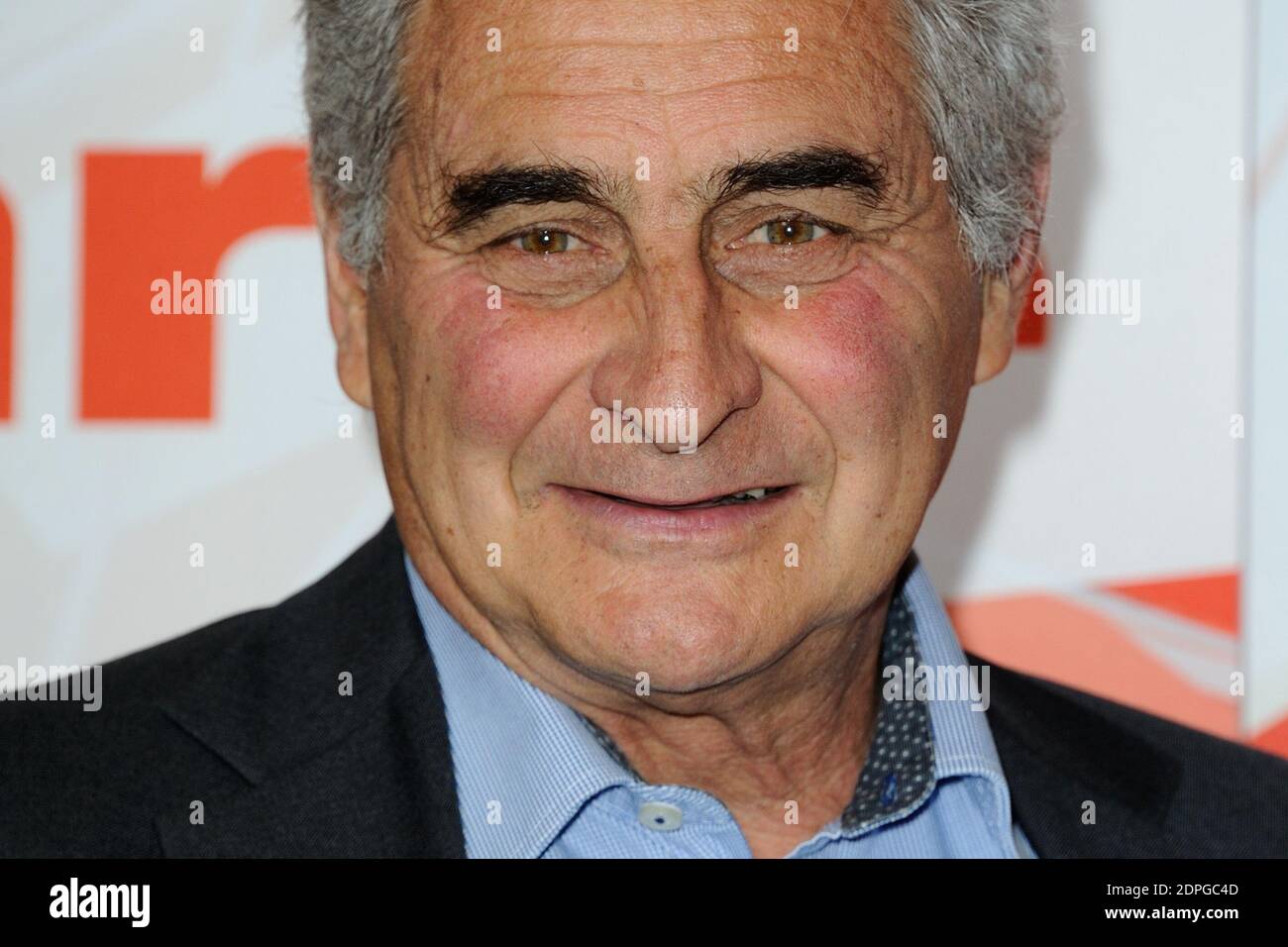 Jean-Christophe Victor posiert vor der Jahrespressekonferenz von Arte im Petit Palais in Paris, Frankreich, am 25. August 2015. Foto von Aurore Marechal/ABACAPRESS.COM Stockfoto