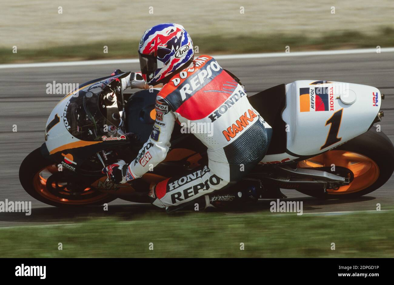 Michael Doohan (AUST), Honda 500, Tschechische Republik Moto GP 1997, Brünn Stockfoto