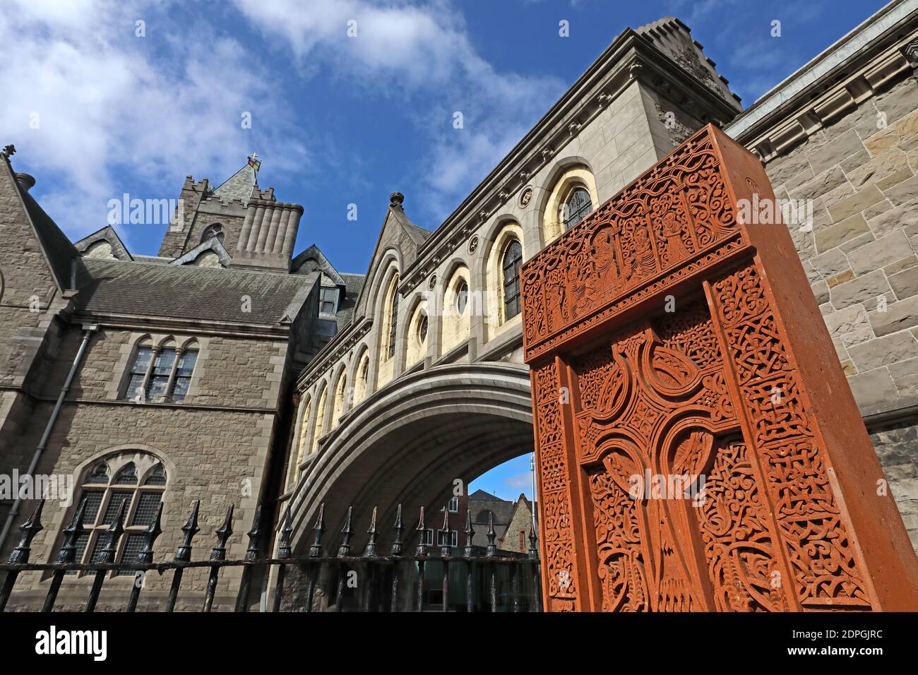 Christchurch Christ Church Cathedral, Dublin City, The Cathedral of the Holy Trinity, mittelalterliche Kathedrale, Irland Stockfoto