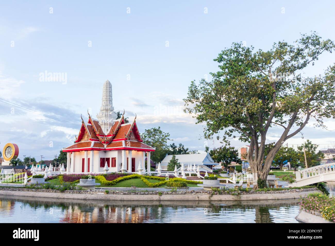 Der Stadtsäulenschrein oder san lak mueang in Phetchaburi, Thailand Stockfoto