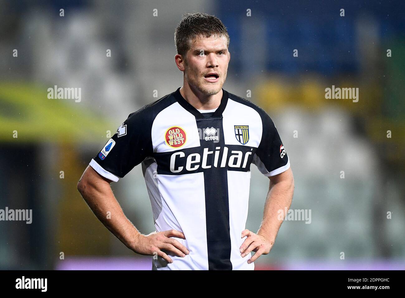 Parma, Italien. Dezember 2020. PARMA, ITALIEN - 19. Dezember 2020: Andreas Cornelius von Parma Calcio schaut während des Serie A Fußballspiels zwischen Parma Calcio und Juventus FC. FC Juventus gewann 4-0 gegen Parma Calcio. (Foto von Nicolò Campo/Sipa USA) Quelle: SIPA USA/Alamy Live News Stockfoto