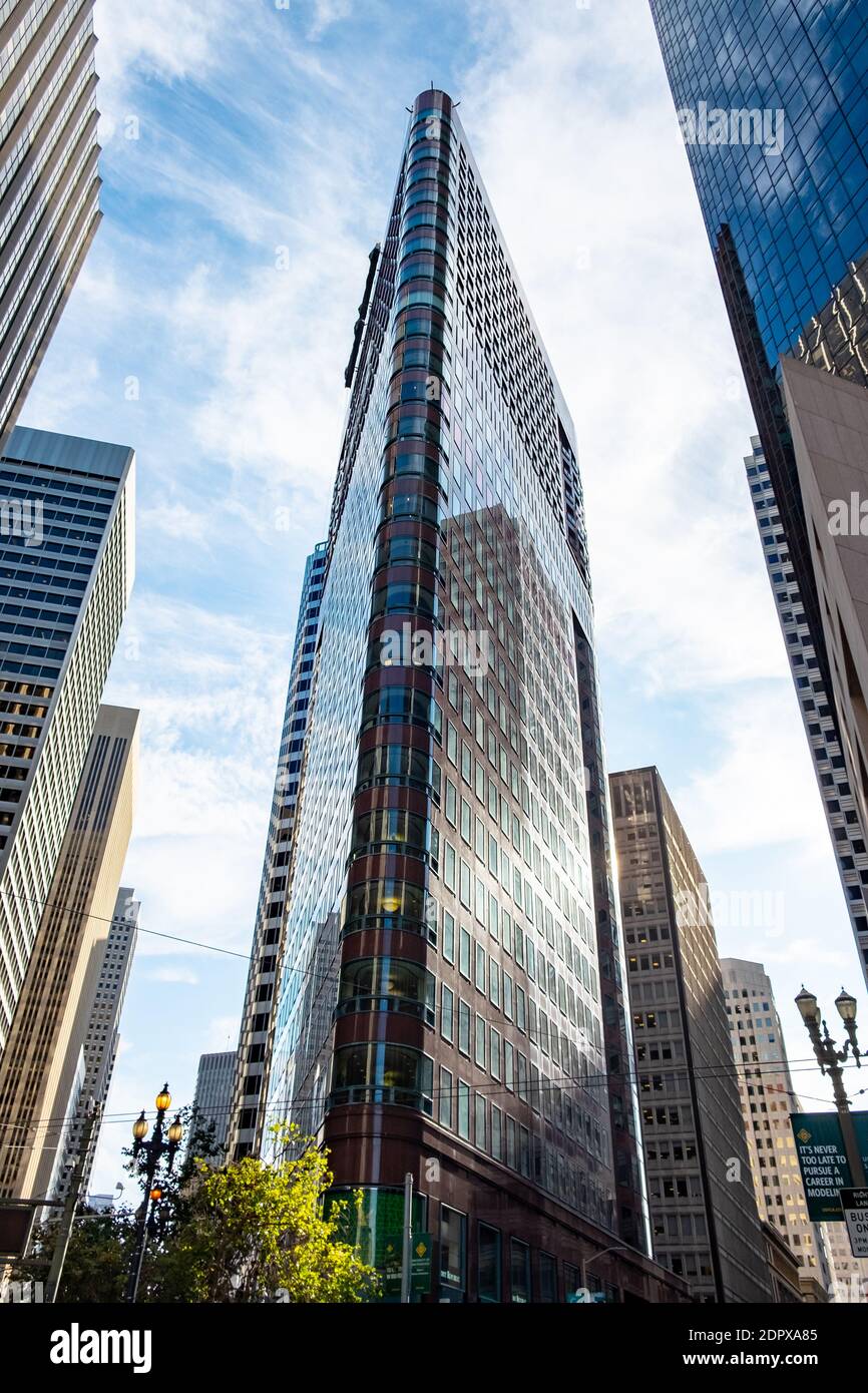 Wolkenkratzer in San Francisco in den Vereinigten Staaten Stockfoto