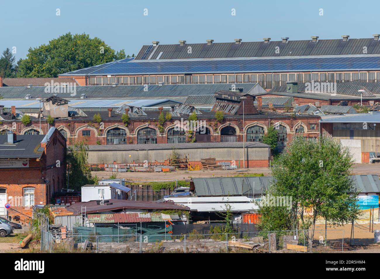 Industriegebiet am Hansahafen, Hansestadt Lübeck, Schleswig-Holstein, Norddeutschland, Europa Stockfoto