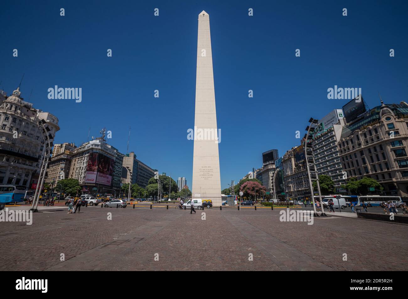 Obelisco de Buenos Aires Stockfoto