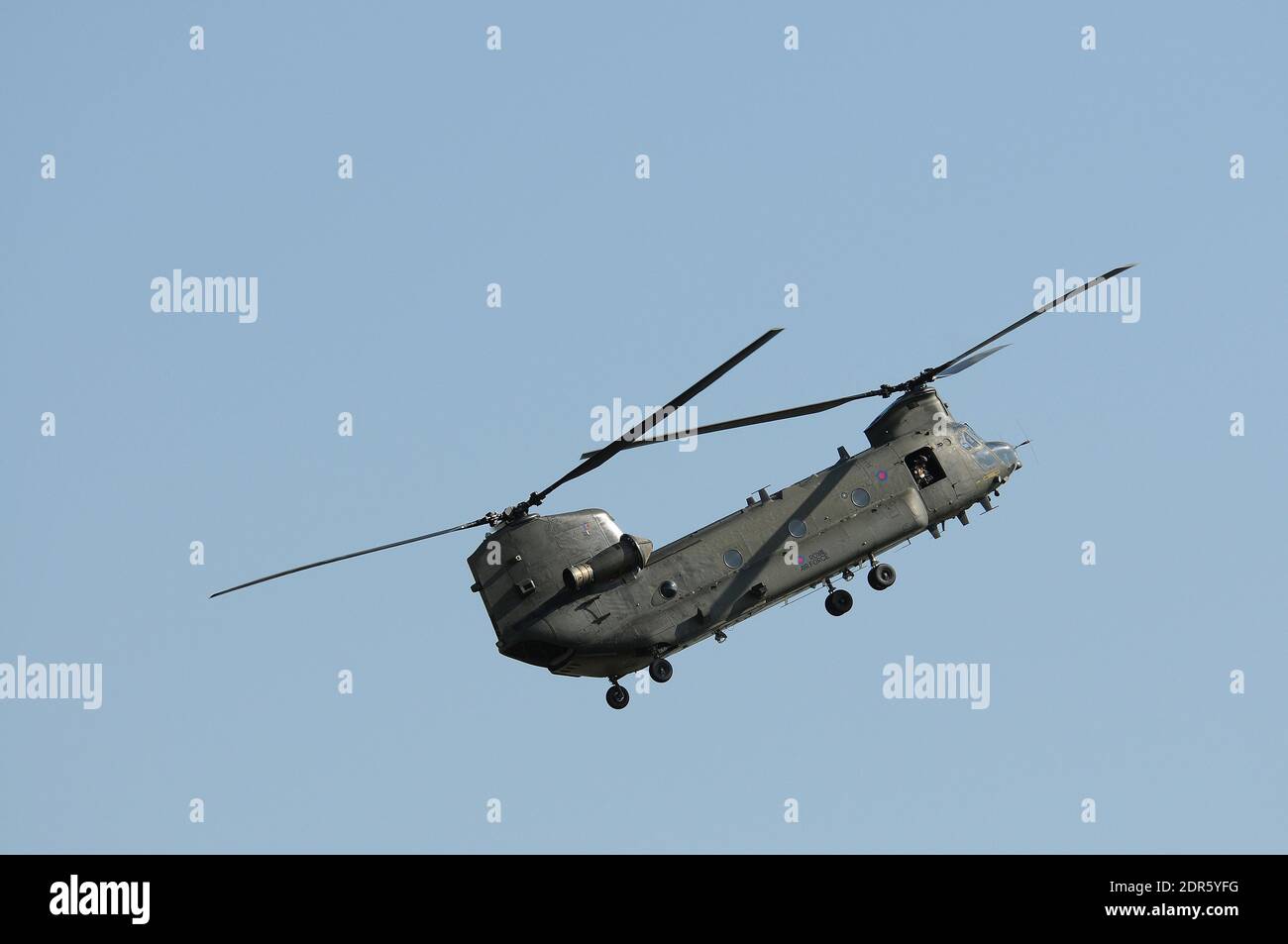 R.A.F. Chinook HC.2/2A von 27 Squadron. Stockfoto