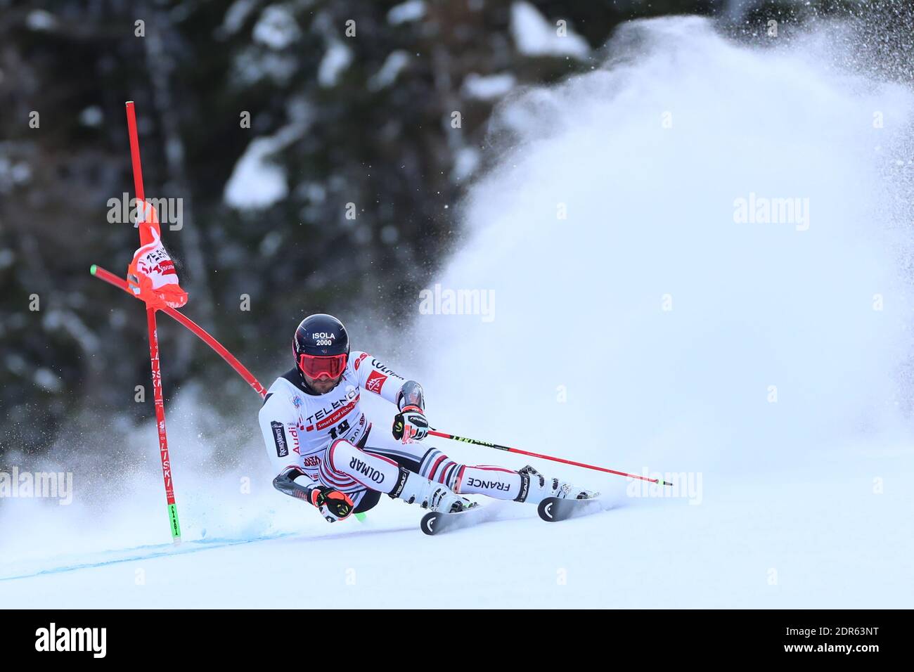 Alta Badia, Italien. Dezember 2020. FIS Alpiner Skiweltcup - Covid-19 Outbreak - 4. Herren Riesenslalom am 20/12/2020 in Alta Badia, Italien. Matthieu Faiivre (FRA) (Foto: Pierre Teyssot/ESPA-Images) Quelle: European Sports Photo Agency/Alamy Live News Stockfoto