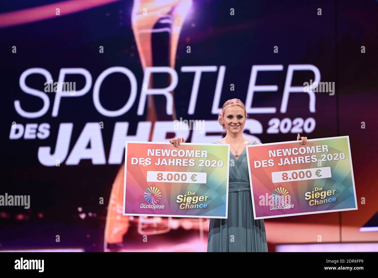 Baden Baden, Deutschland. Dezember 2020. Lea Sophie Friedrich (Rennrad-Newcomer, Newcomer des Jahres). GES/Athlete of the Year 2020, 20. Dezember 2020 EMBARGOING ZEITRAUM für elektronische Medien, Internet, Social Media: Sonntag, 20. Dezember 2020, 10:30 Uhr! Sport: Award Sportler des Jahres: 'Sportsman des Jahres 2020' Gala, Baden-Baden, 20. Dezember 2020 zur weltweiten Nutzung Quelle: dpa/Alamy Live News Stockfoto