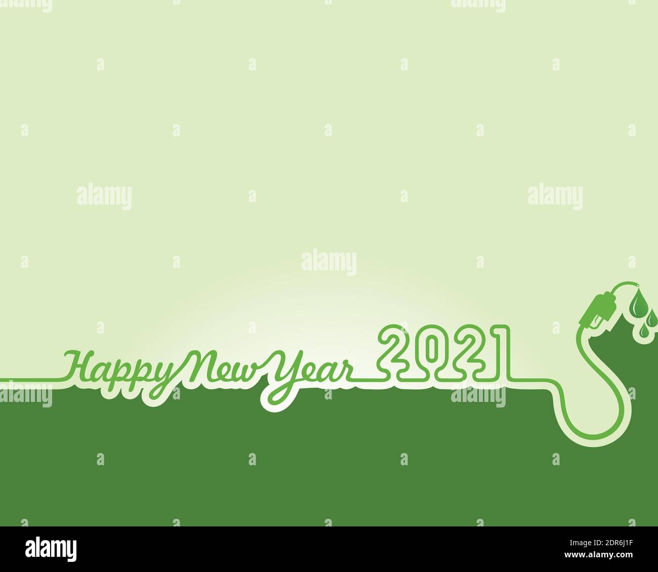 Vektor-Illustration von Happy New 2021 Jahr Gruß Stock Vektor