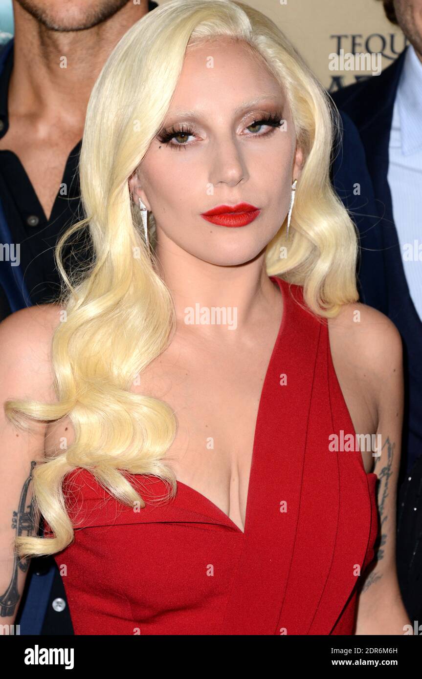 Lady Gaga nimmt an der Premiere von FX's American Horror Story: Hotel im Regal Cinemas L.A. Teil Live am 3. Oktober 2015 in Los Angeles, CA, USA. Foto von Lionel Hahn/ABACAPRESS.COM Stockfoto