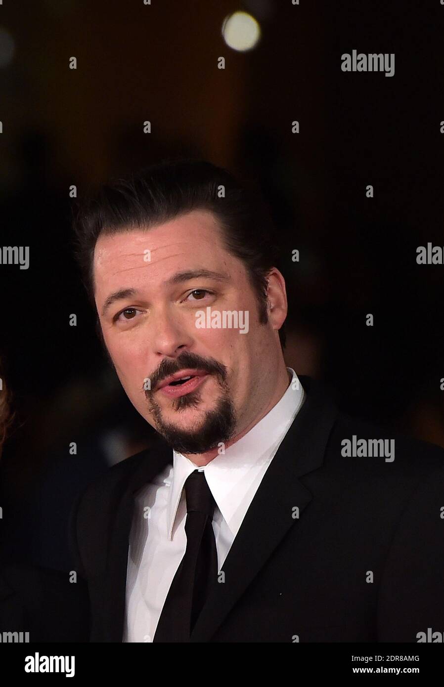 Regisseur James Vanderbilt kommt bei der Premiere des Films 'Truth' auf dem 10. Filmfestival in Rom, Frankreich am 16. Oktober 2015 an. Foto von Eric Vandeville/ABACAPRESS.COM Stockfoto