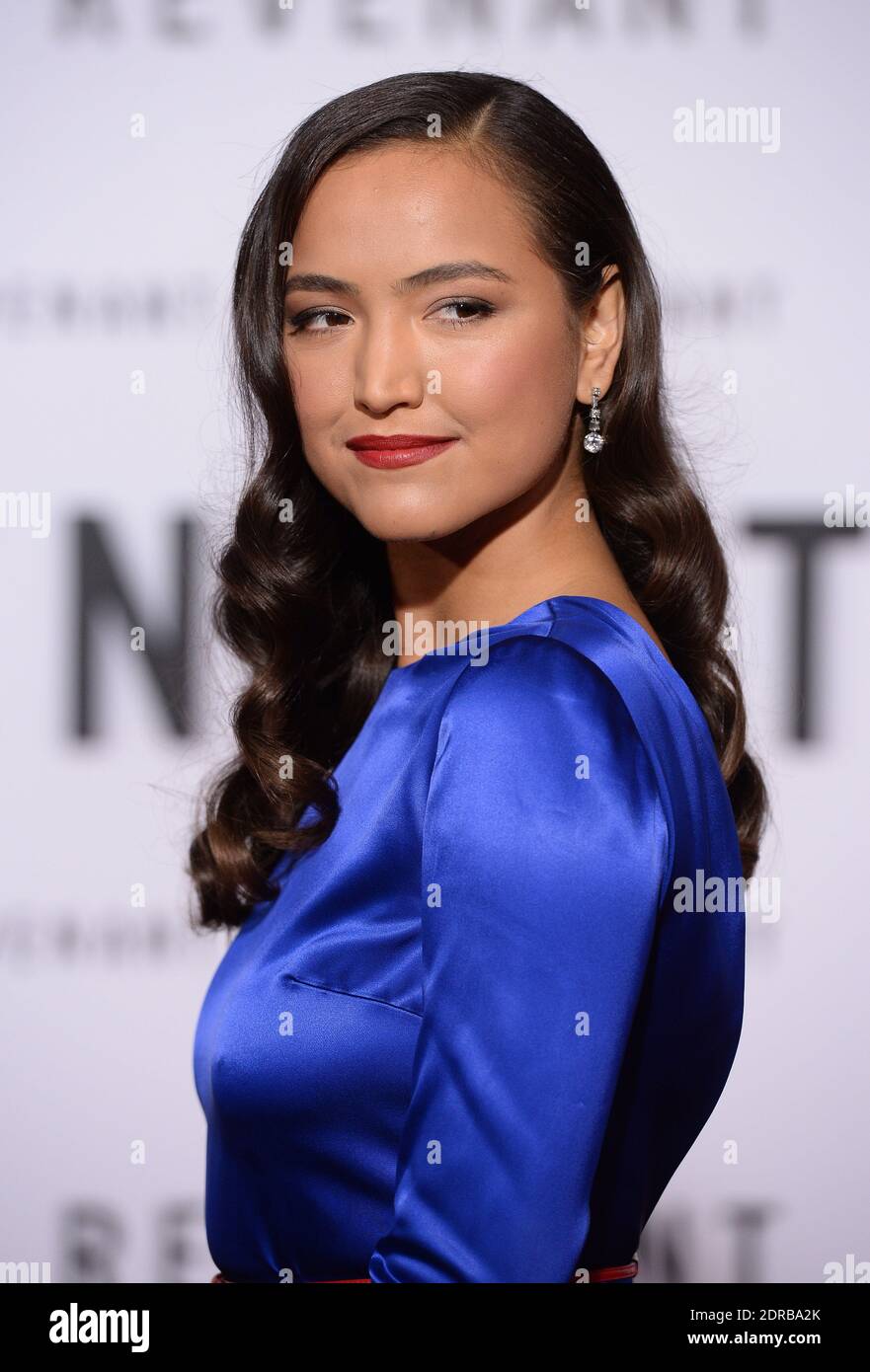 Grace Dove nimmt an der Premiere von 20th Century Fox und Regency Enterprises The Revenant am 16. Dezember 2015 im TCL Chinese Theatre in Los Angeles, CA, USA, Teil. Foto von Lionel Hahn/ABACAPRESS.COM Stockfoto