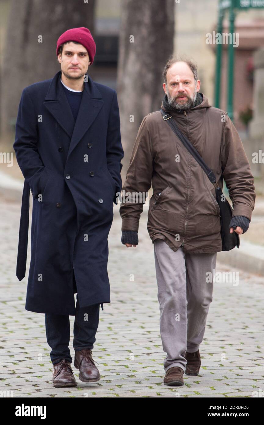 LOUIS GARREL, DENIS PODALYDES - HOMMAGE AN LUC BONDY AU CIMETIERE DU PERE LACHAISE, PARIS, FRANKREICH FOTO VON NASSER BERZANE/ABACAPRESS.COM Stockfoto