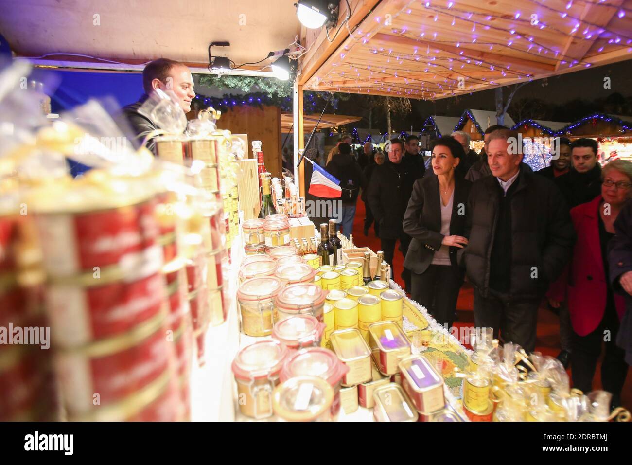 MICHEL DRUCKER, RACHIDA DATI - EINWEIHUNG DES CHALETS DE NOEL ET DE LA ...