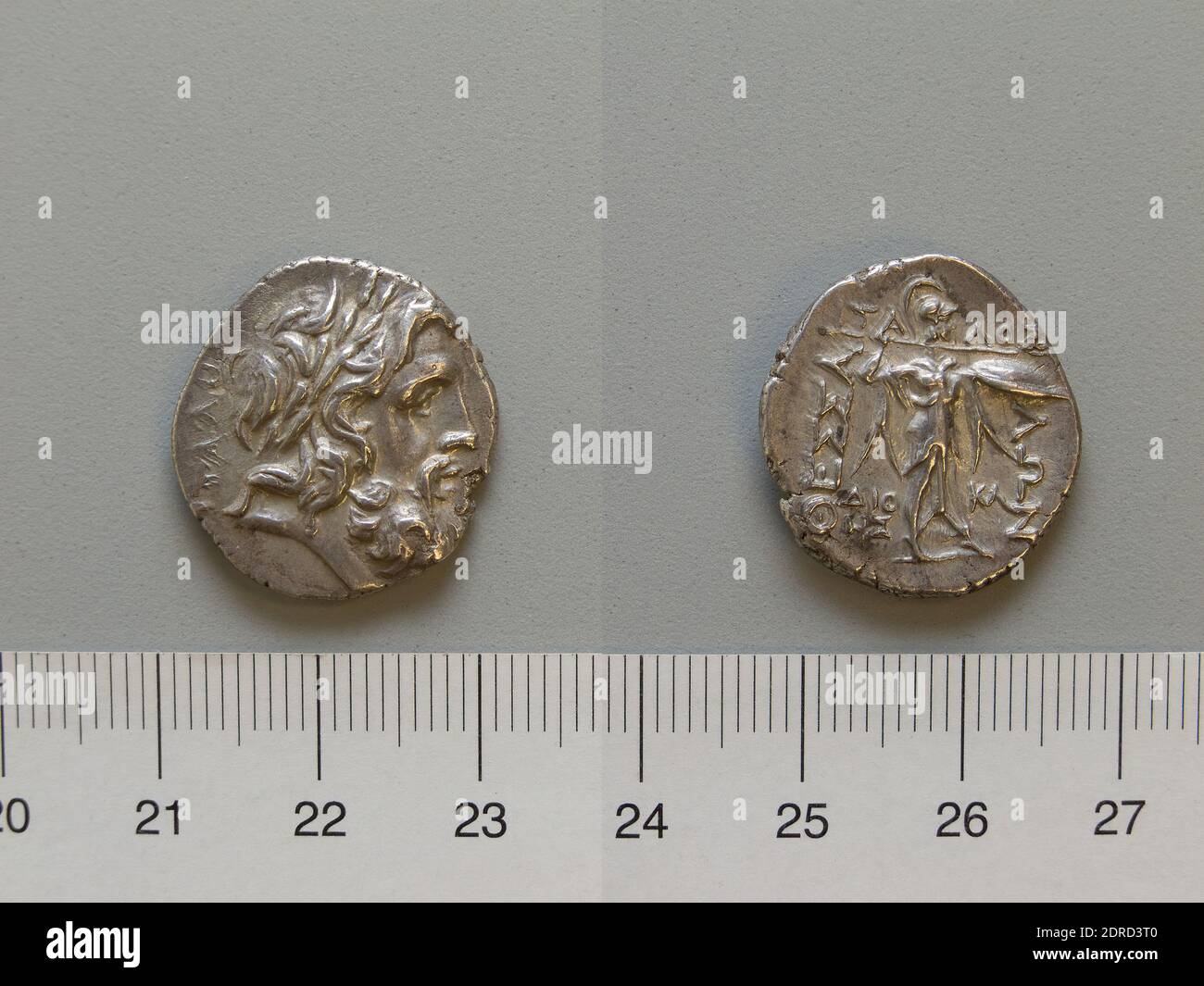 Münzstätte: Thessalien, Münze von Thessalien, 196–27 v. Chr., Silber, 6.12 g, 12:00, 22 mm, hergestellt in Thessalien, Griechisch, 2.–1. Jahrhundert v. Chr., Numismatik Stockfoto