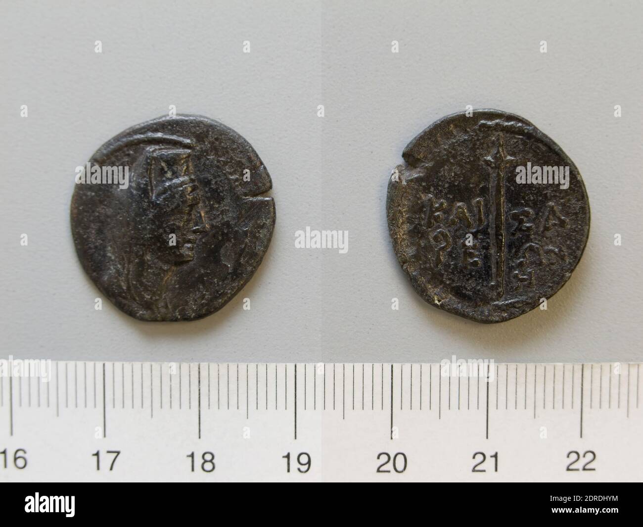 Münzstätte: Phanagoria, Münze von Phanagoria, 37–38, Kupfer, 5.25 g, 12:00, 22.5 mm, hergestellt in Phanagoria, Bospori, Griechisch, 1. Jahrhundert n. Chr., Numismatik Stockfoto