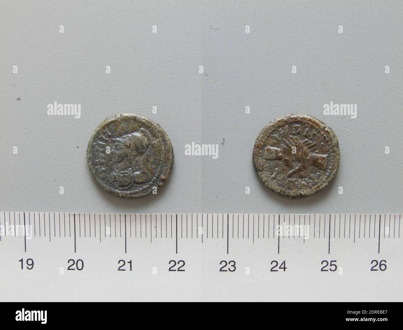 Münzstätte: Amorium, Münze von Amorium, 100–299, Kupfer, 2.79 g, 6:00, 17.5 mm, hergestellt in Morium, Griechisch, 2.–3. Jahrhundert n. Chr., Numismatik Stockfoto