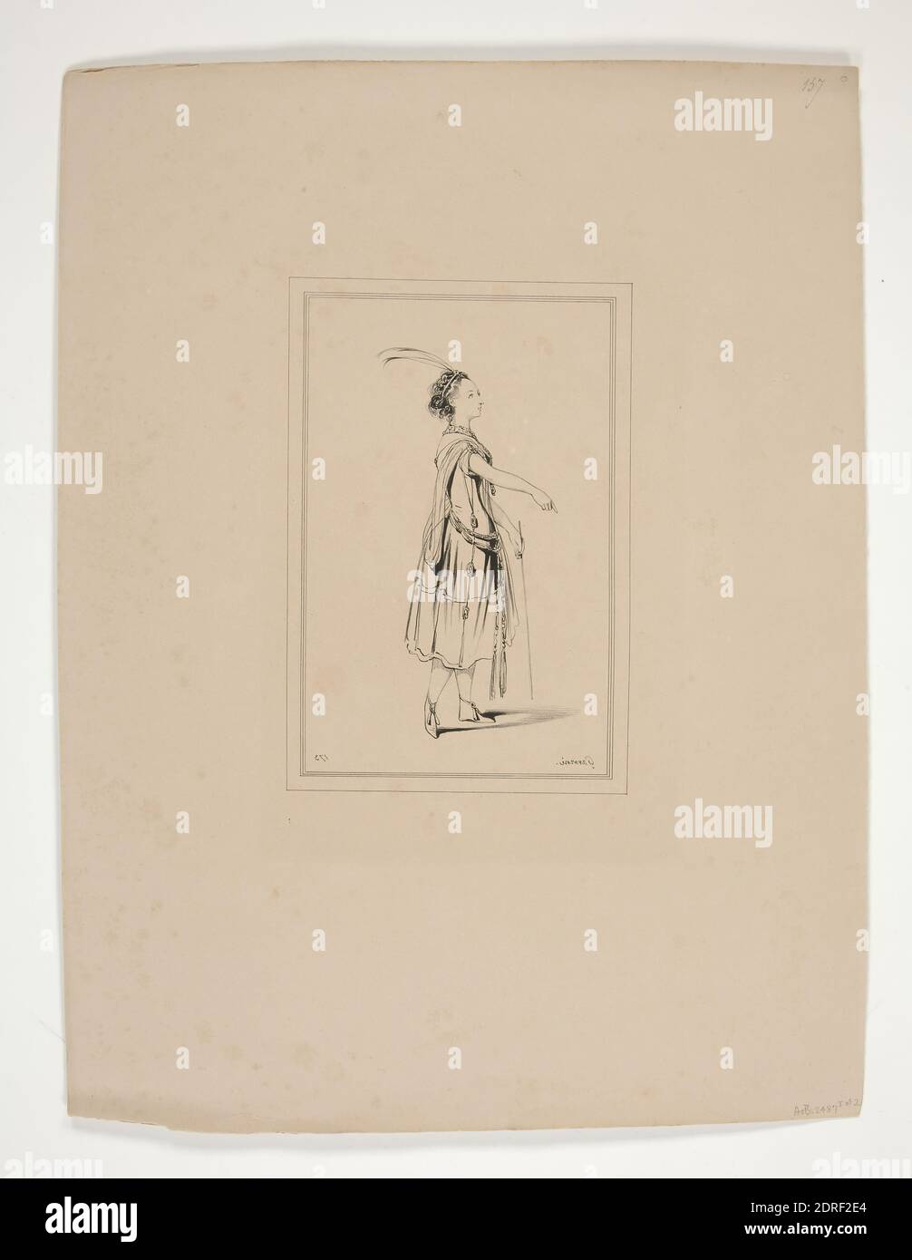 Künstler: Paul Gavarni, französisch, 1804–1866, HONORAR., Lithographie, französisch, 19. Jahrhundert, Arbeiten auf Papier - Drucke Stockfoto