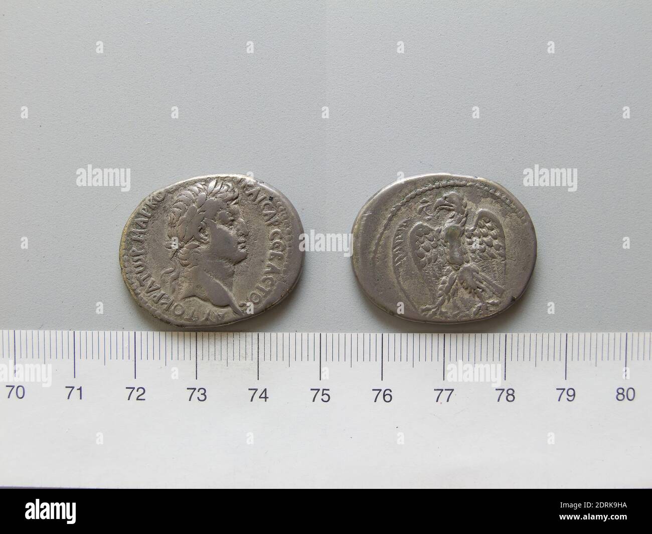 Herrscher: Otho, Kaiser von Rom, Jan.-Apr. 69 n. Chr., Tetradrachm von Otho, Kaiser von Rom, Jan. Apr. 69 n. Chr., 69, Silber, Made in Roman Empire, Roman, 1. Jahrhundert, Numismatik Stockfoto