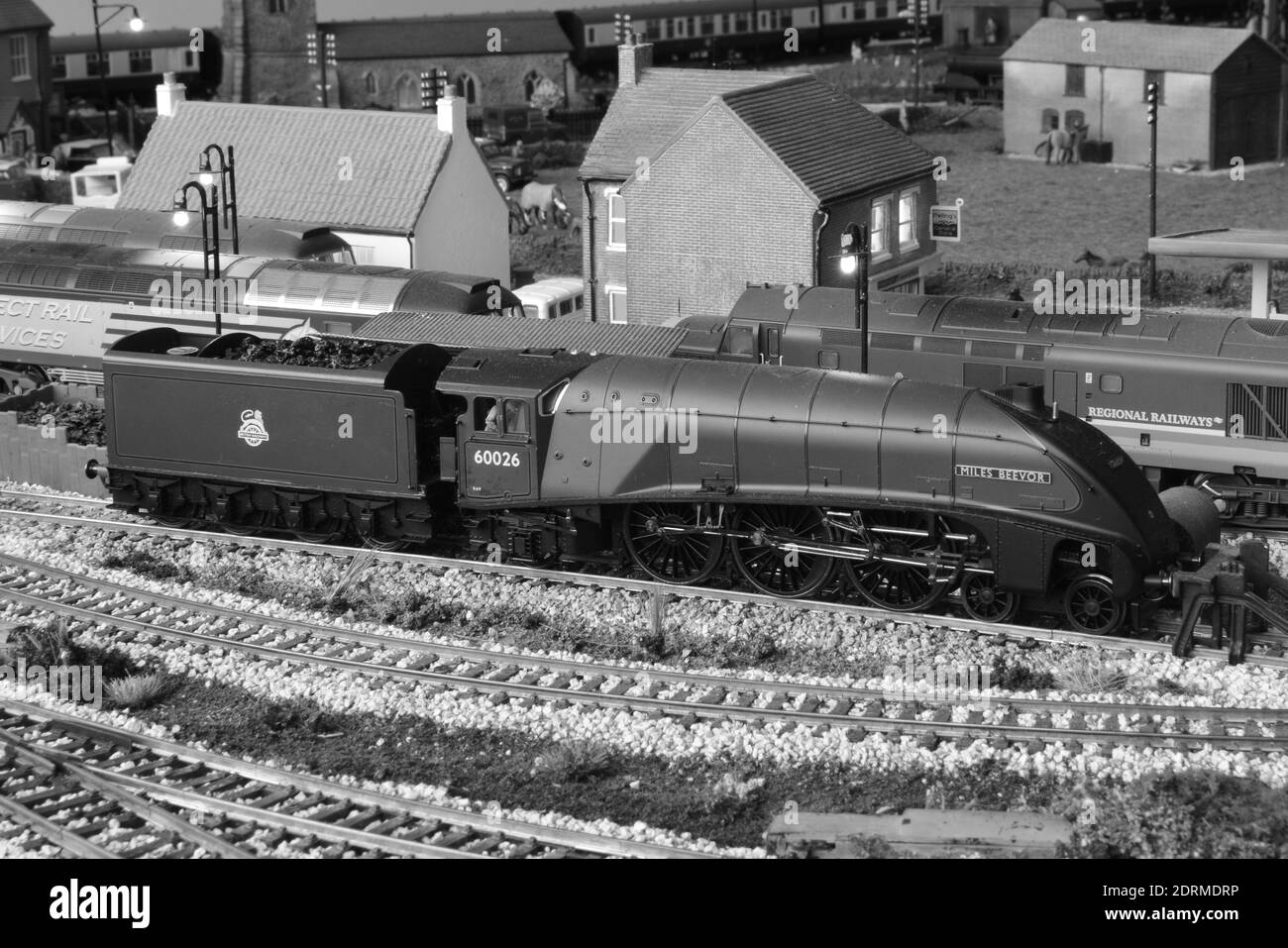 Miles Beevor eine A4 Pacific Lokomotive in OO Stockfoto